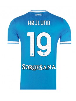 SSC Napoli Rasmus Hojlund #19 Replika Hemmakläder 2025-26 Kortärmad SSC Napoli Rasmus Hojlund #19 Replika Hemmakläder 2025-26 Kortärmad